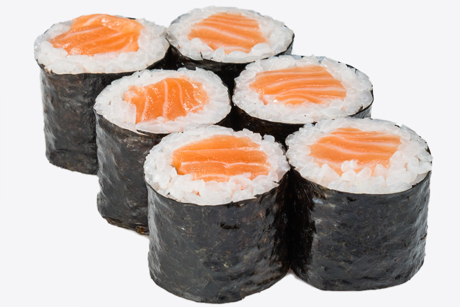 Photo Dish Maki rolls with salmon